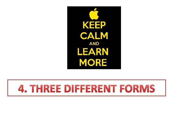 1 IDENTICAL FORMS Verb and past participle 1