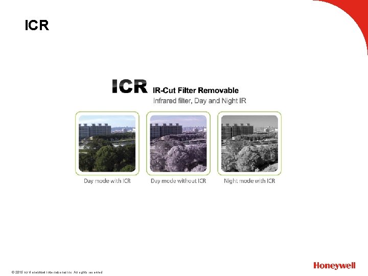 ICR © 2015 by Honeywell International Inc. All rights reserved. 