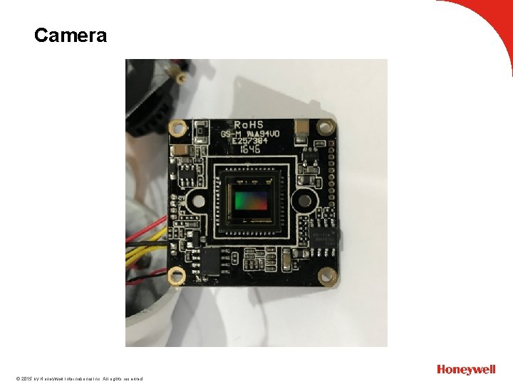 Camera © 2015 by Honeywell International Inc. All rights reserved. 