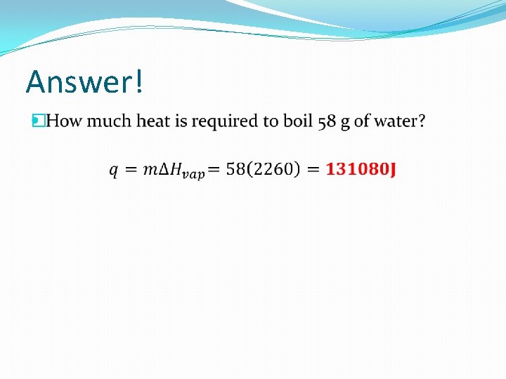 Answer! � 