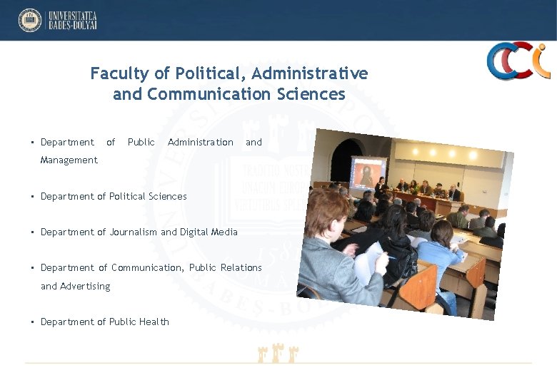 Faculty of Political, Administrative and Communication Sciences • Department of Public Administration and Management Faculty of Political, Administrative and Communication Sciences • Department of Public Administration and Management