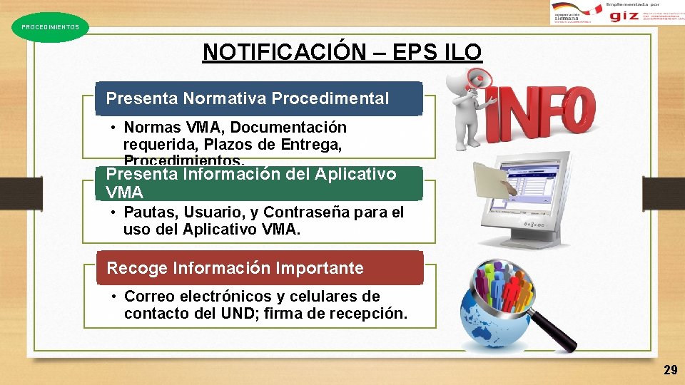 PROCEDIMIENTOS NOTIFICACIÓN – EPS ILO Presenta Normativa Procedimental • Normas VMA, Documentación requerida, Plazos