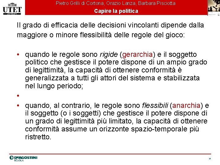 Pietro Grilli di Cortona, Orazio Lanza, Barbara Pisciotta Capire la politica Il grado di