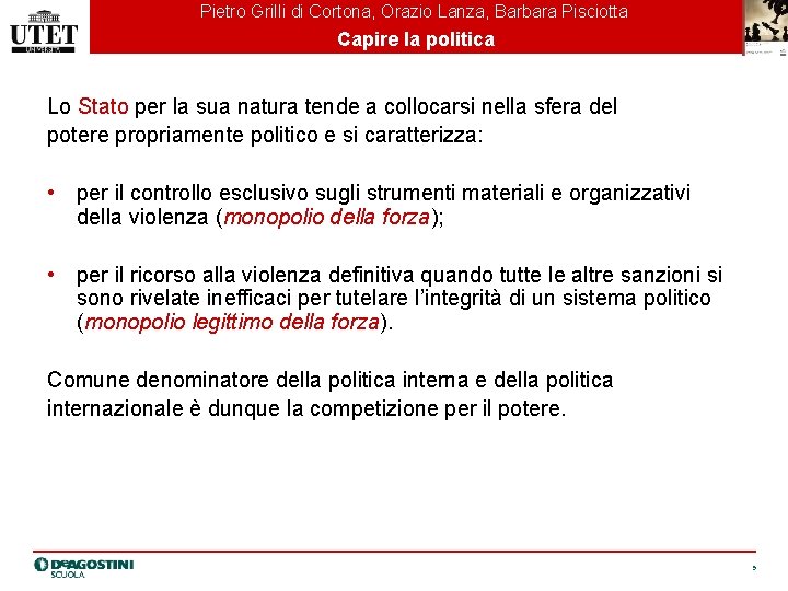Pietro Grilli di Cortona, Orazio Lanza, Barbara Pisciotta Capire la politica Lo Stato per
