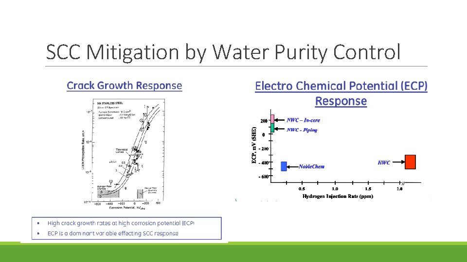 SCC Mitigation by Water Purity Control 