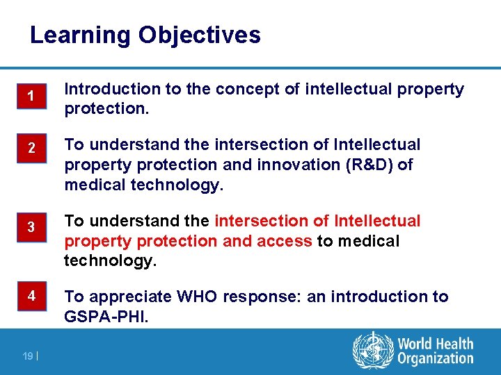 Learning Objectives 1 2 3 4 19 | Introduction to the concept of intellectual