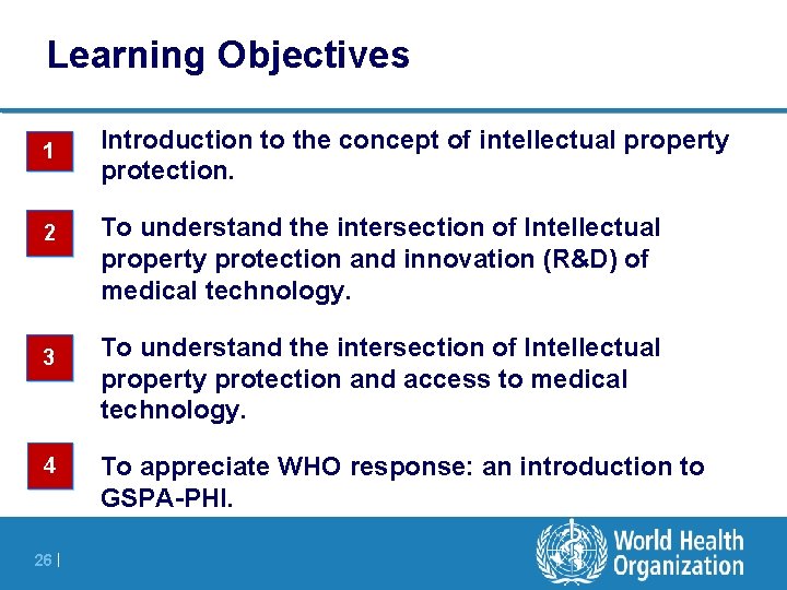 Learning Objectives 1 2 3 4 26 | Introduction to the concept of intellectual