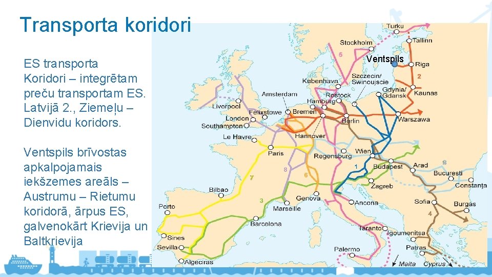 Transporta koridori ES transporta Koridori – integrētam preču transportam ES. Latvijā 2. , Ziemeļu