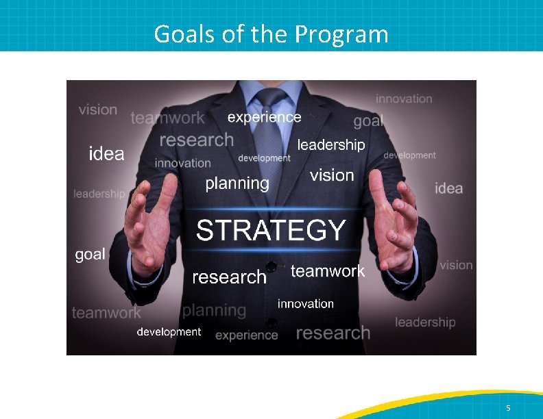Goals of the Program 5 