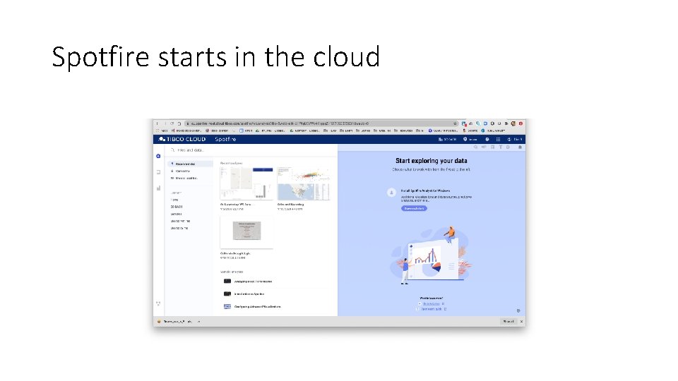 Spotfire starts in the cloud 