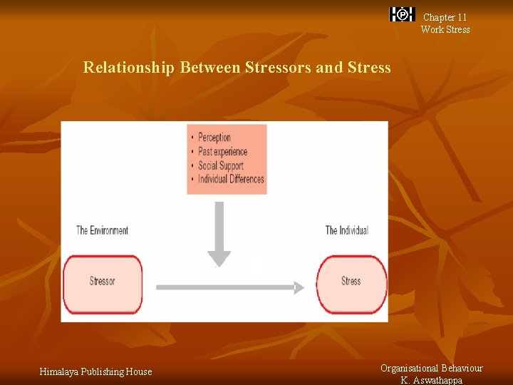Chapter 11 Work Stress Relationship Between Stressors and Stress Himalaya Publishing House Organisational Behaviour