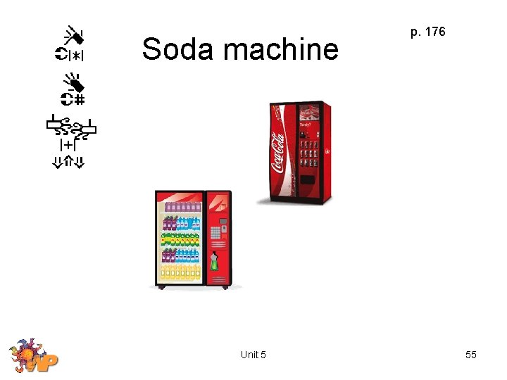 Soda machine Unit 5 p. 176 55 