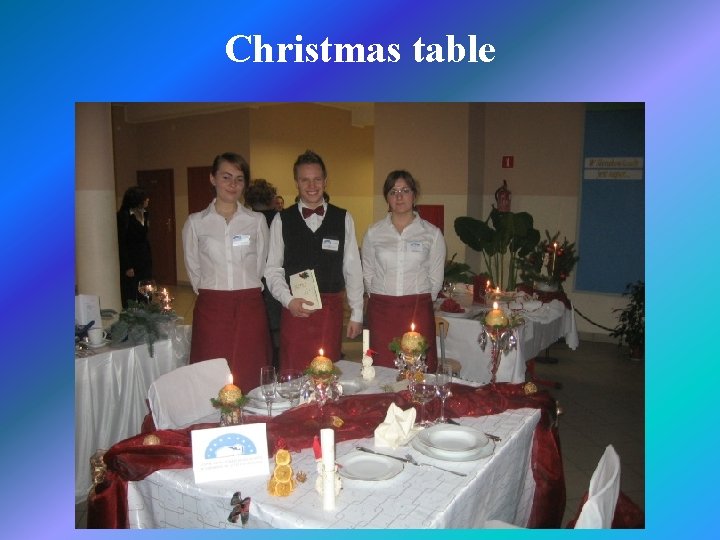 Christmas table 