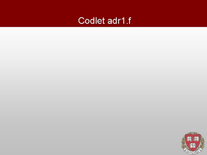 Codlet adr 1. f 