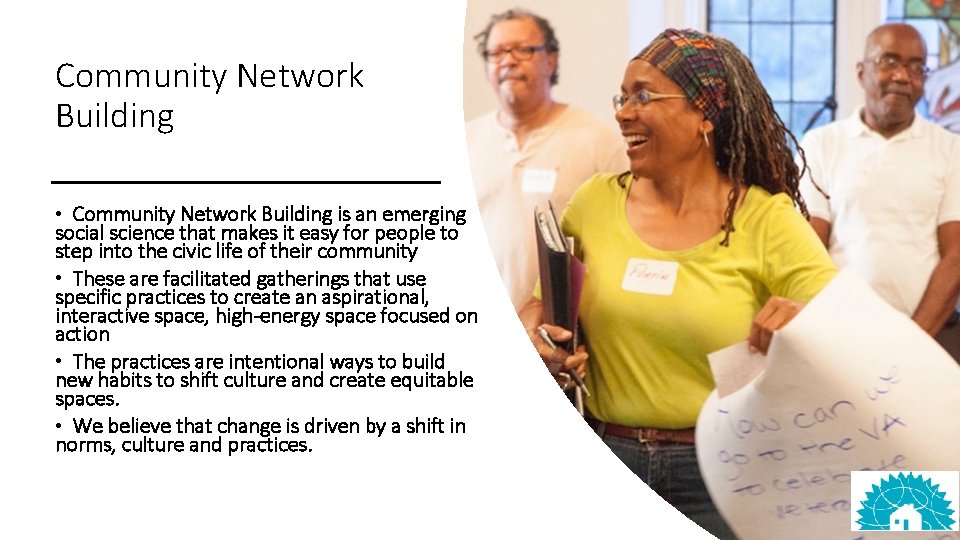 Community Network Building • Community Network Building is an emerging social science that makes