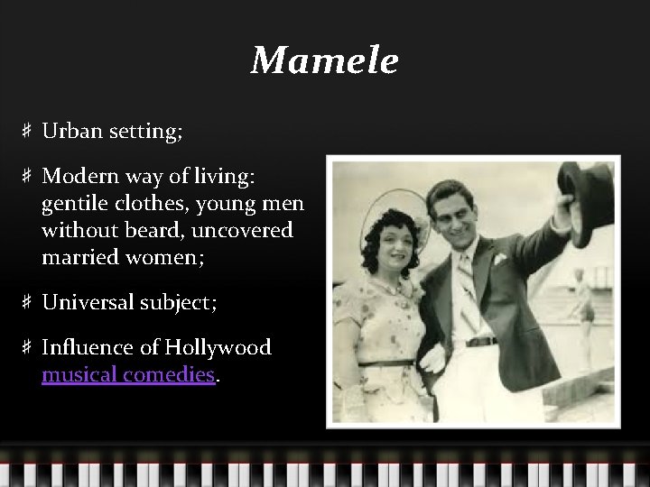 Mamele Urban setting; Modern way of living: gentile clothes, young men without beard, uncovered