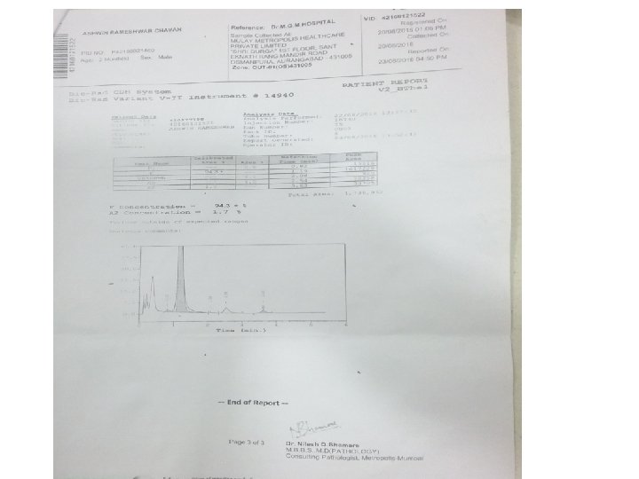 HPLC of baby 