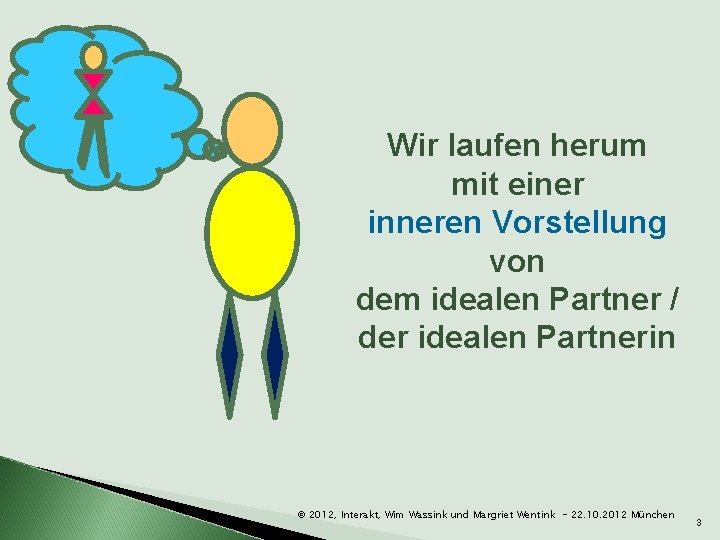 Wir laufen herum mit einer inneren Vorstellung von dem idealen Partner / der idealen