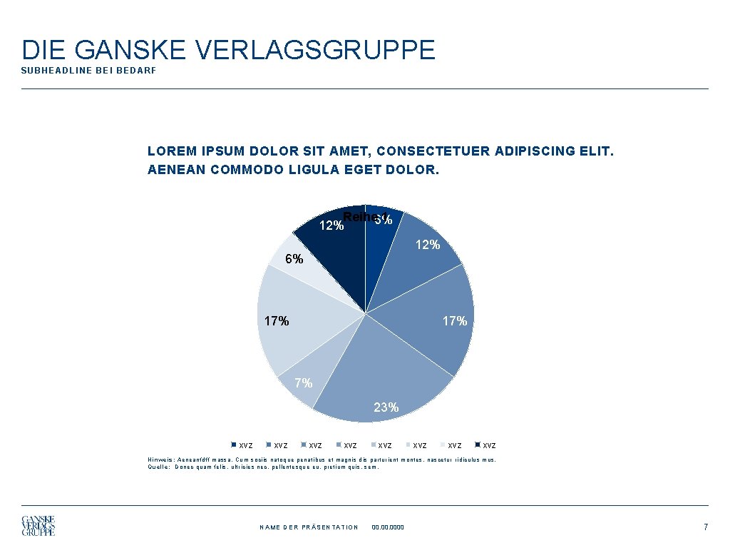 DIE GANSKE VERLAGSGRUPPE SUBHEADLINE BEI BEDARF LOREM IPSUM DOLOR SIT AMET, CONSECTETUER ADIPISCING ELIT.