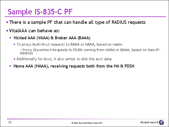 Sample IS-835 -C PF · There is a sample PF that can handle all