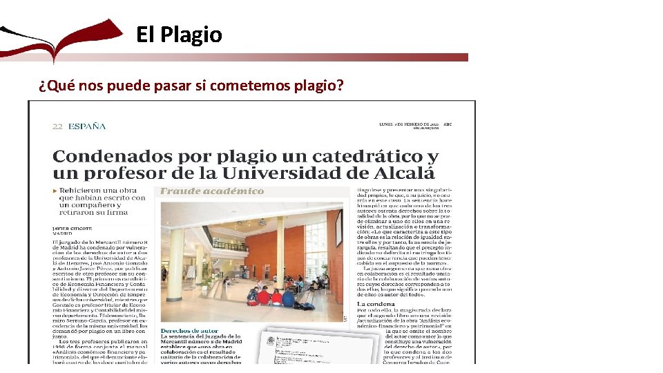 El Plagio ¿Qué nos puede pasar si cometemos plagio? 