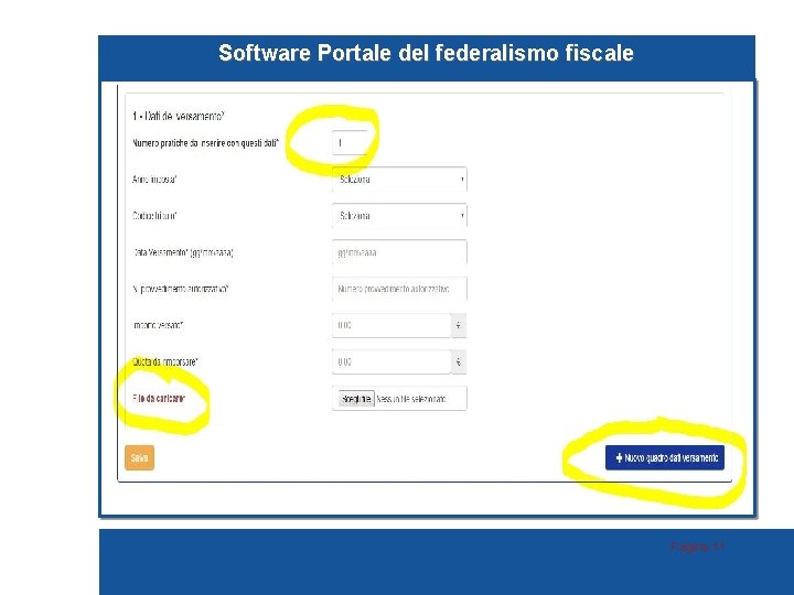 Software Portale del federalismo fiscale Pagina 11 