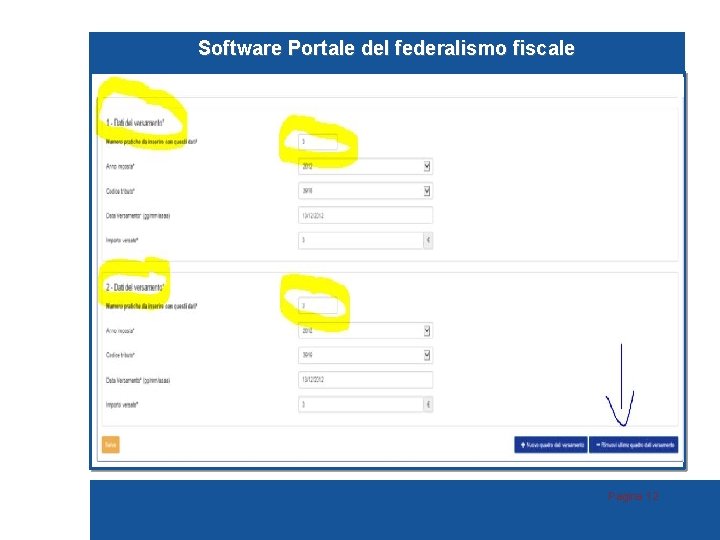 Software Portale del federalismo fiscale Pagina 12 