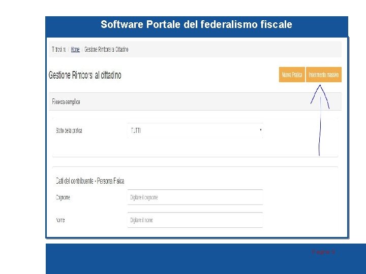 Software Portale del federalismo fiscale Pagina 9 