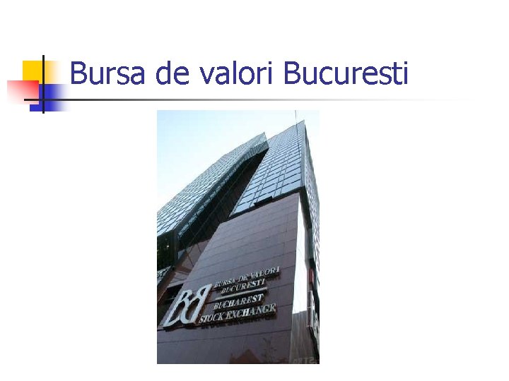 Bursa de valori Bucuresti 