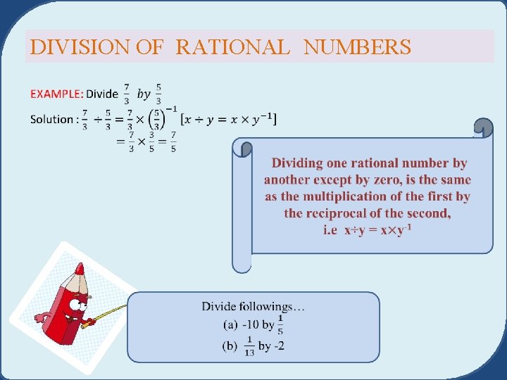 DIVISION OF RATIONAL NUMBERS 