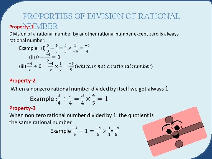  PROPORTIES OF DIVISION OF RATIONAL NUMBER 