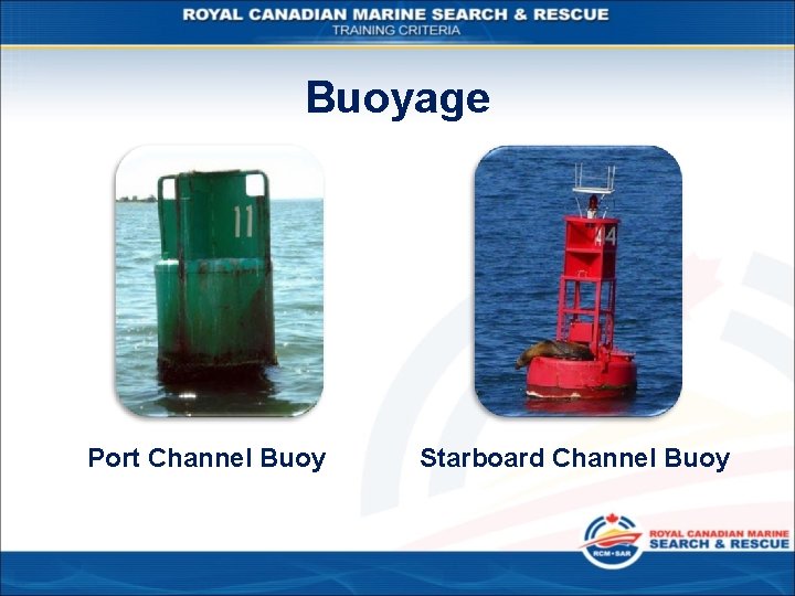 Buoyage Port Channel Buoy Starboard Channel Buoy 