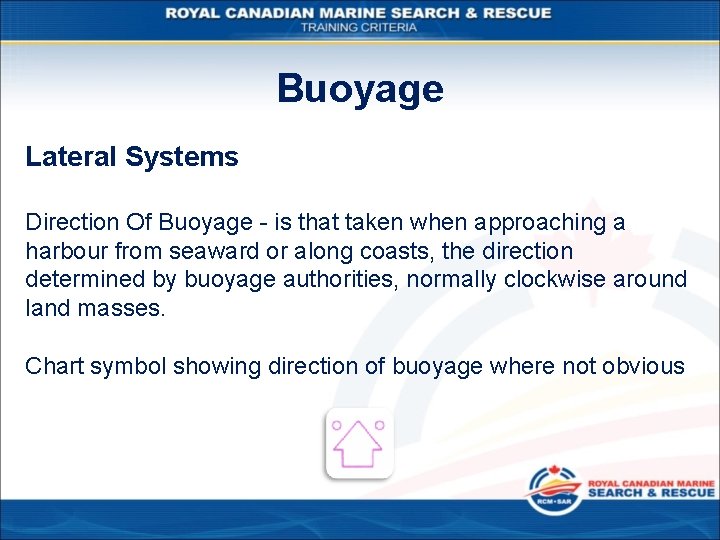 Buoyage Lateral Systems Direction Of Buoyage - is that taken when approaching a harbour