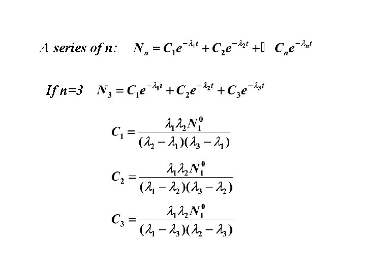 A series of n: If n=3 