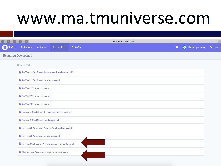 www. ma. tmuniverse. com 