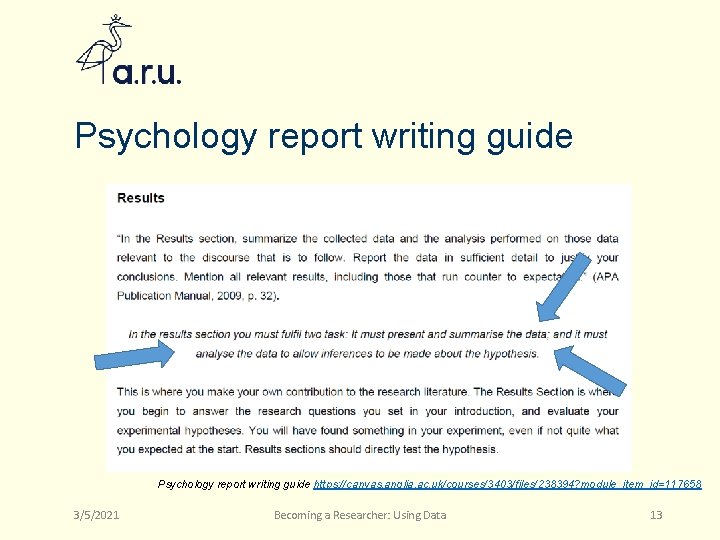 Psychology report writing guide https: //canvas. anglia. ac. uk/courses/3403/files/238394? module_item_id=117658 3/5/2021 Becoming a Researcher: