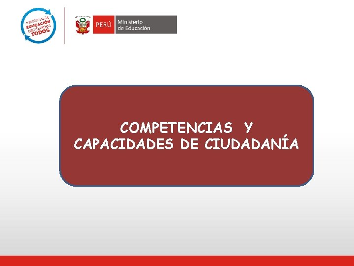 COMPETENCIAS Y CAPACIDADES DE CIUDADANÍA 