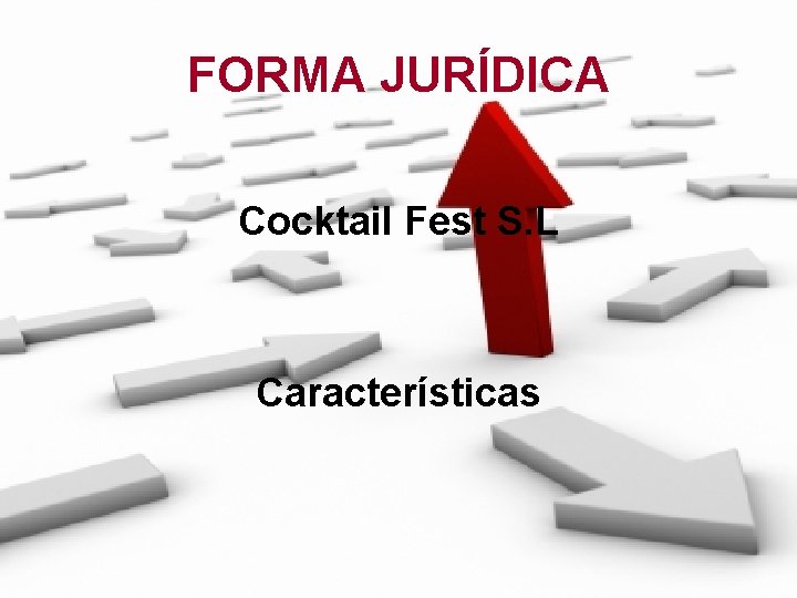 FORMA JURÍDICA Cocktail Fest S. L Características 