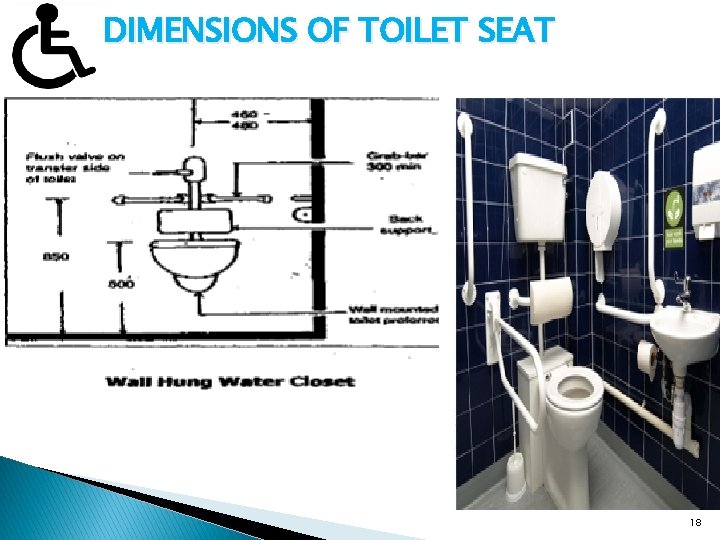 …. DIMENSIONS OF TOILET SEAT 18 