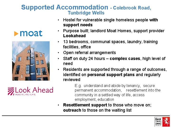 Supported Accommodation - Colebrook Road, Tunbridge Wells • Hostel for vulnerable single homeless people
