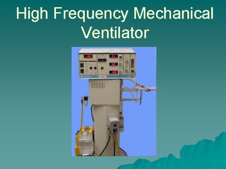 High Frequency Mechanical Ventilator 