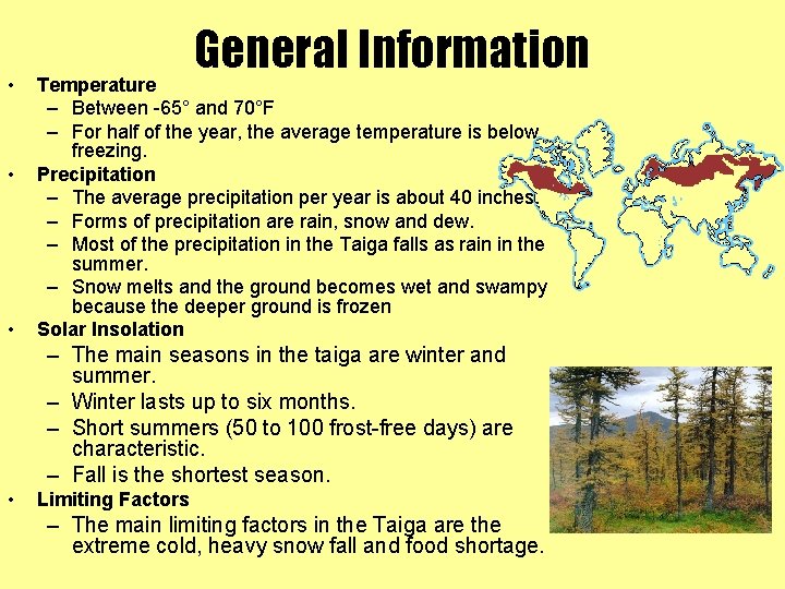  • • • General Information Temperature – Between -65° and 70°F – For