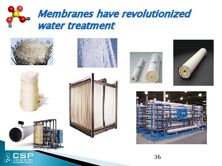 Membranes have revolutionized water treatment 36 