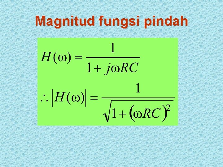 Magnitud fungsi pindah 