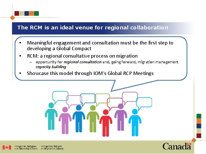 The RCM is an ideal venue for regional collaboration • • Meaningful engagement and