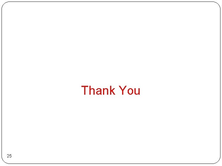 Thank You 25 Thank You 25