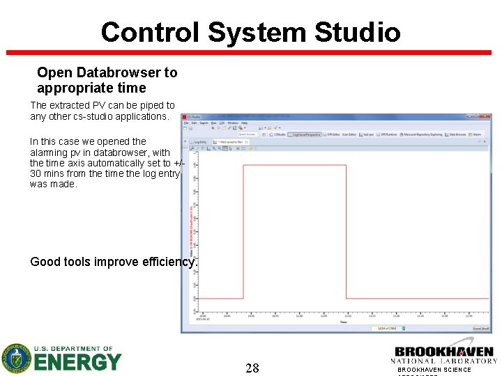 Control System Studio Open Databrowser to appropriate time The extracted PV can be piped