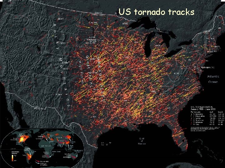 US tornado tracks Title goes here for lesson February 2002 