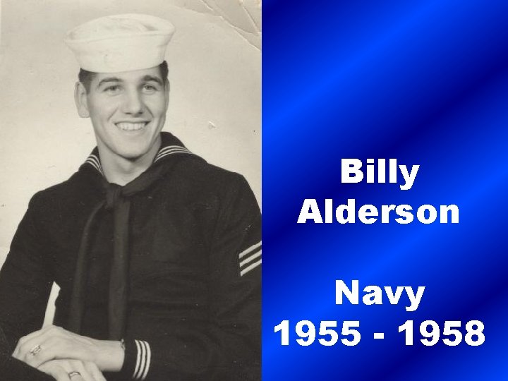 Billy Alderson Navy 1955 - 1958 
