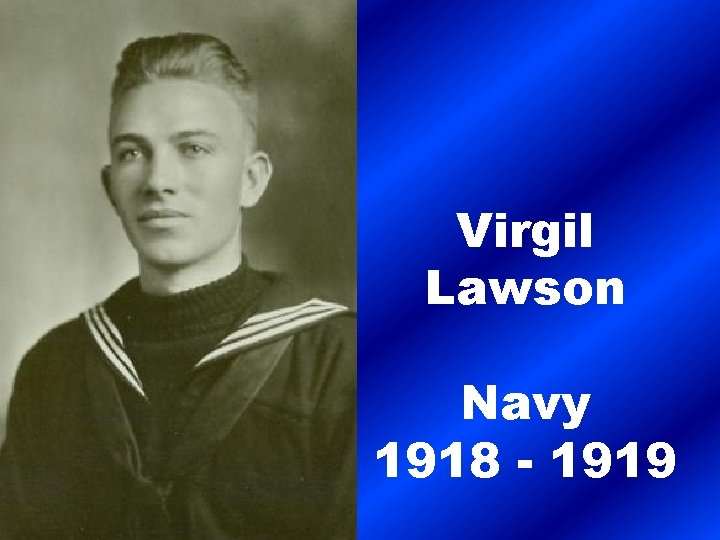 Virgil Lawson Navy 1918 - 1919 